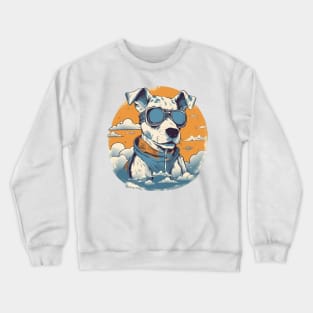 Dog with sunglasses Crewneck Sweatshirt